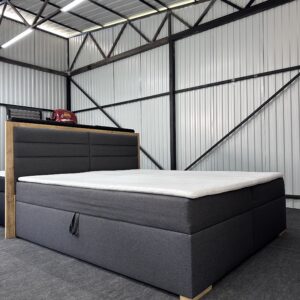 Ágyneműtartós Boxspring Franciaágy 180x200